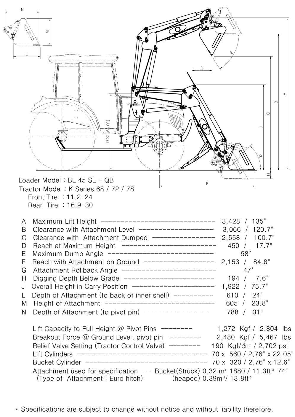 4WD tractor